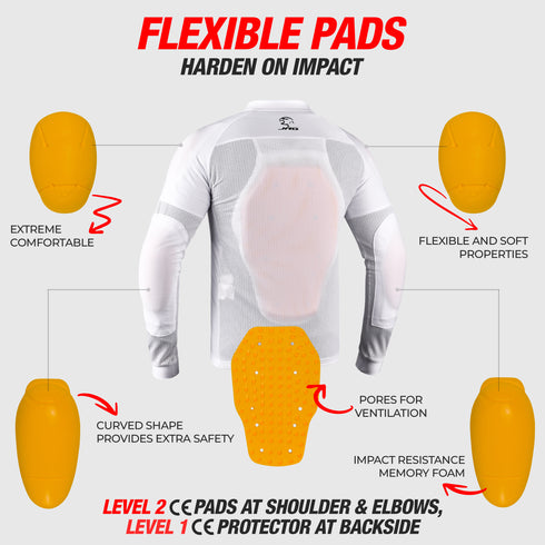 JAG Mesh Motorcycle Shirt | CE Certified Protection
